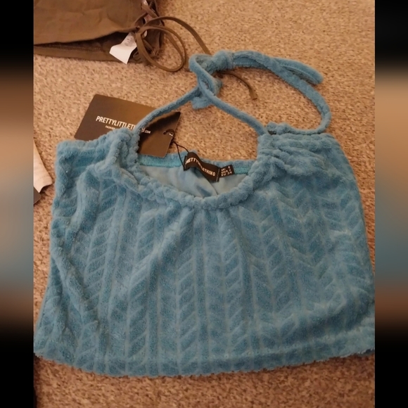 Pretty little thing plt bundle croptops bandeau strappy halter neck vest top - Picture 8 of 11